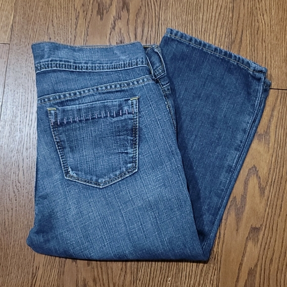 Old Navy Ultra Low Waist Crop Jeans - Picture 2 of 4